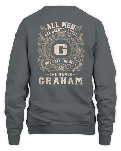 All Men Are Created Equal Cool Logo Shirt GRAHAM M1-60 / Unisex Sweatshirt / charcoal