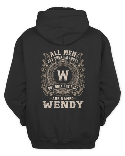 All Men Are Created Equal Cool Logo Shirt WENDY M1-60 / Unisex Hoodie / black
