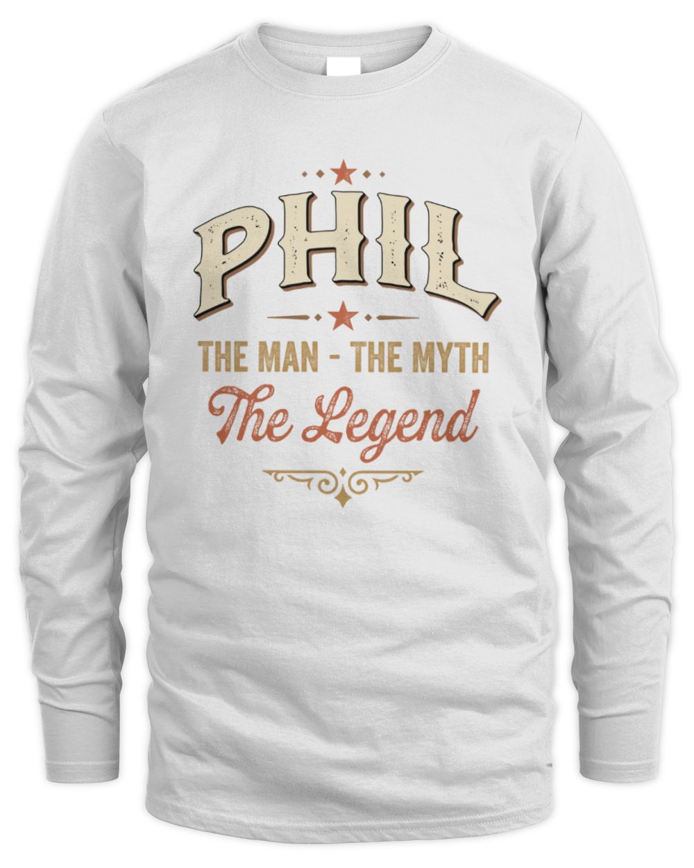 I'm Name I'm Not Rude I Just Have The Balls Funny T-Shirt PHIL M1-77 / Men's Long Sleeved T-Shirt / white