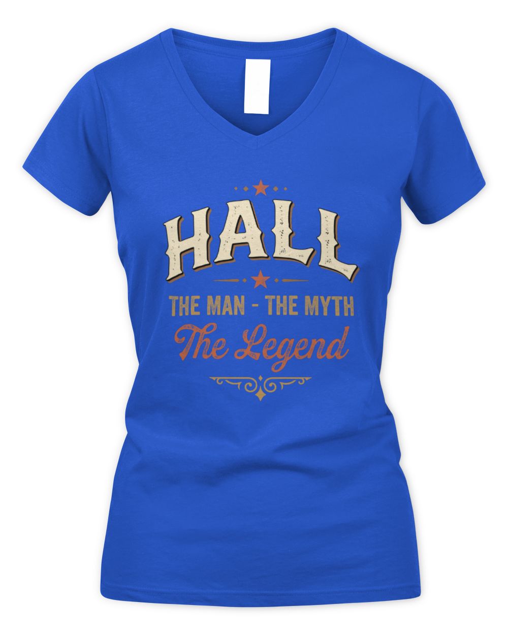 I'm Name I'm Not Rude I Just Have The Balls Funny T-Shirt HALL M1-77 / Women's V-Neck T-Shirt / royal