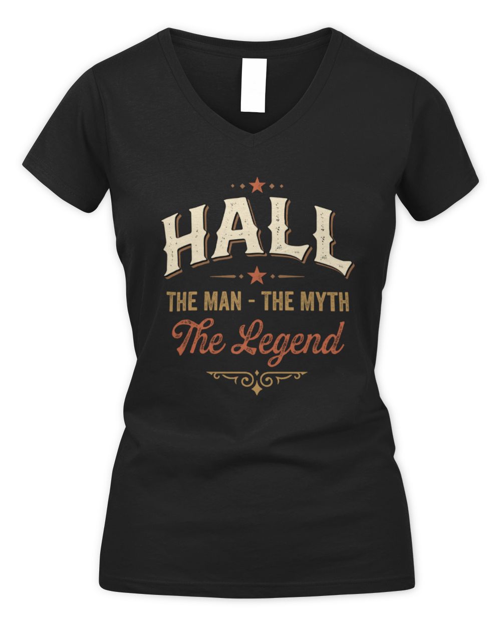I'm Name I'm Not Rude I Just Have The Balls Funny T-Shirt HALL M1-77 / Women's V-Neck T-Shirt / black