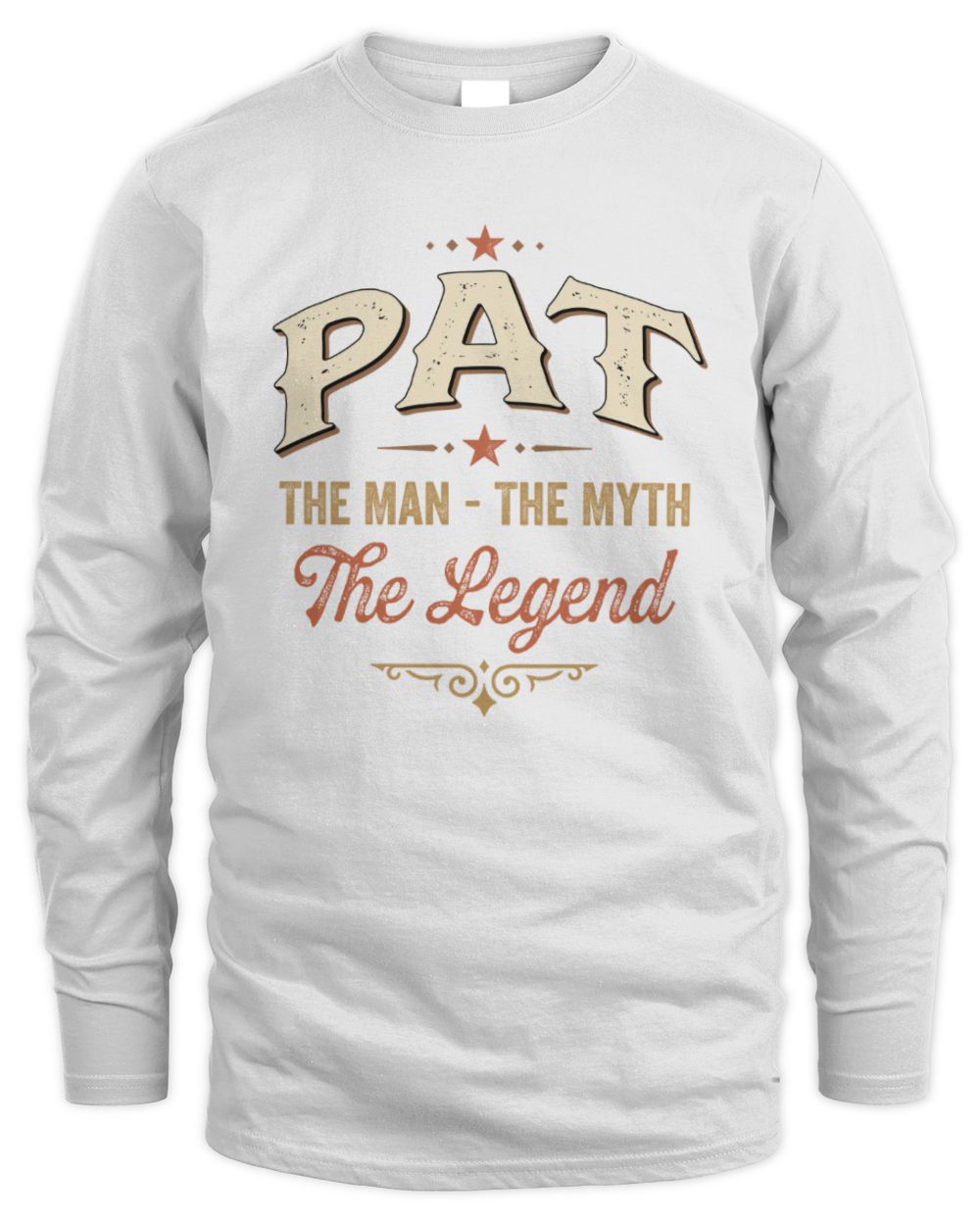 I'm Name I'm Not Rude I Just Have The Balls Funny T-Shirt PAT M1-77 / Men's Long Sleeved T-Shirt / white