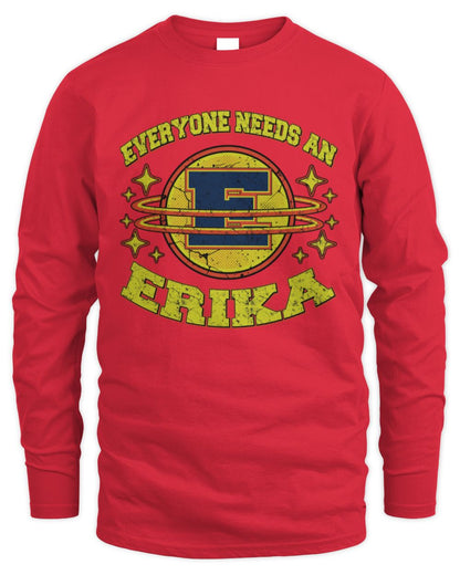 Everyone Needs a Your Name Shirt ERIKA M1-76 / Men's Long Sleeved T-Shirt / red