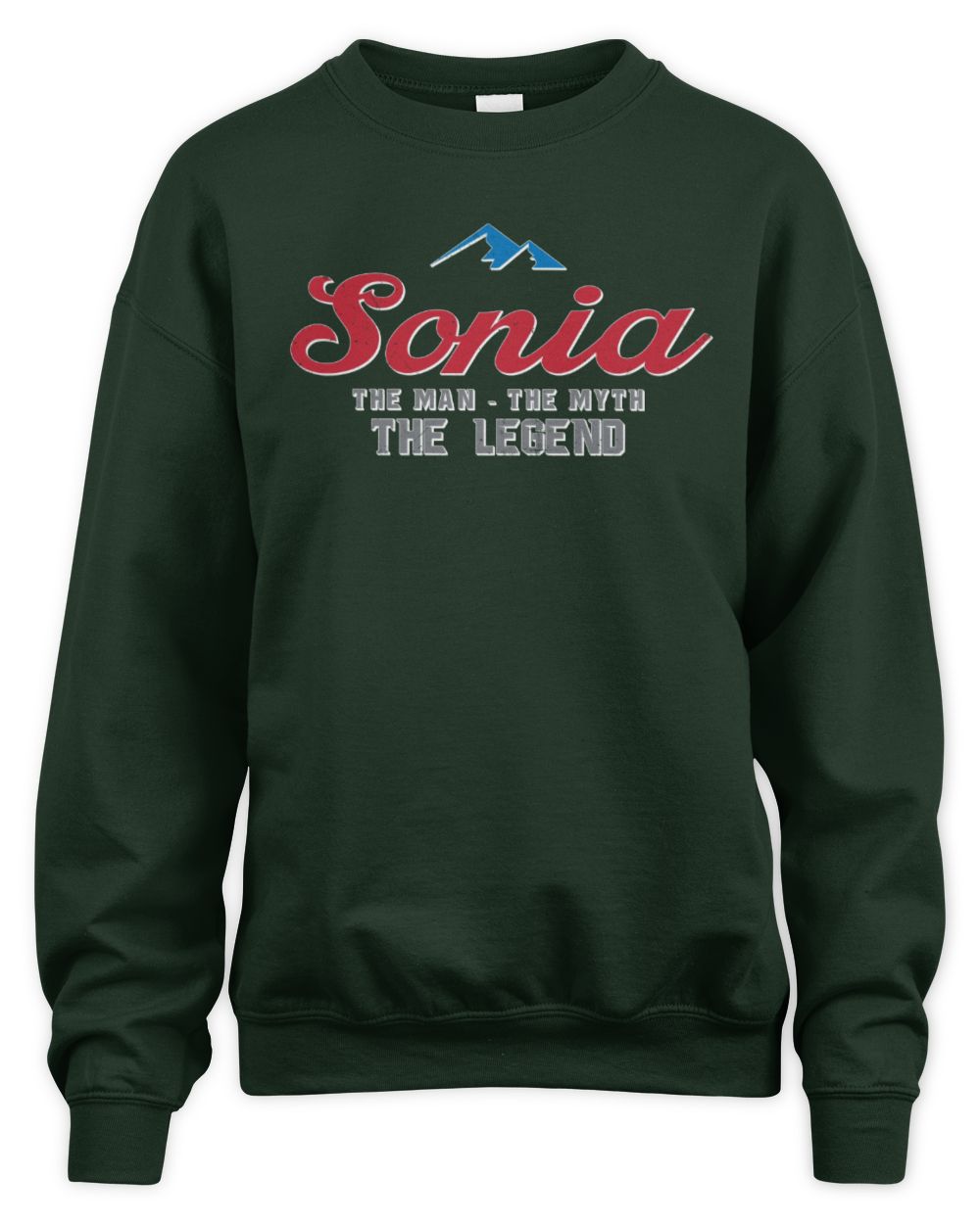 The Man The Myth The Legend Coors Light Beer T-Shirt SONIA M1-S84 / Unisex Sweatshirt / forest green