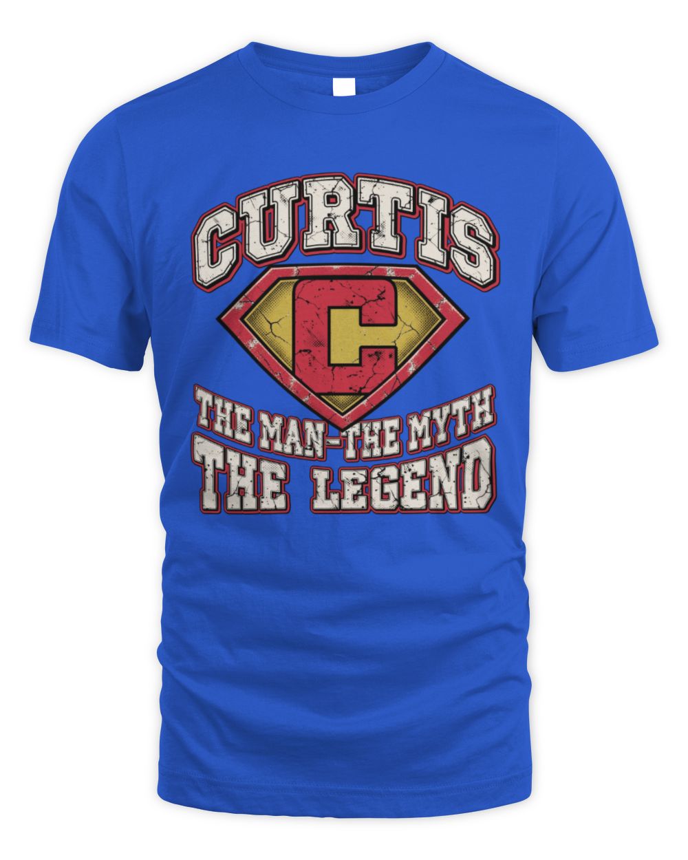 The Man The Myth The Legend Superman Graphic T-Shirt CURTIS M1-74 / Unisex Standard T-Shirt / royal