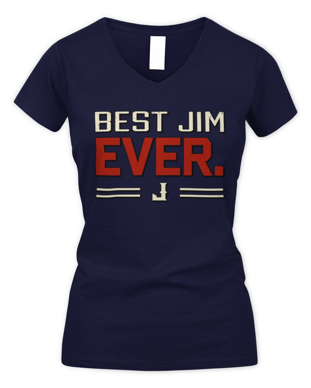 Best Your Name Ever Cool Shirt JIM M1-58 / Women's V-Neck T-Shirt / navy