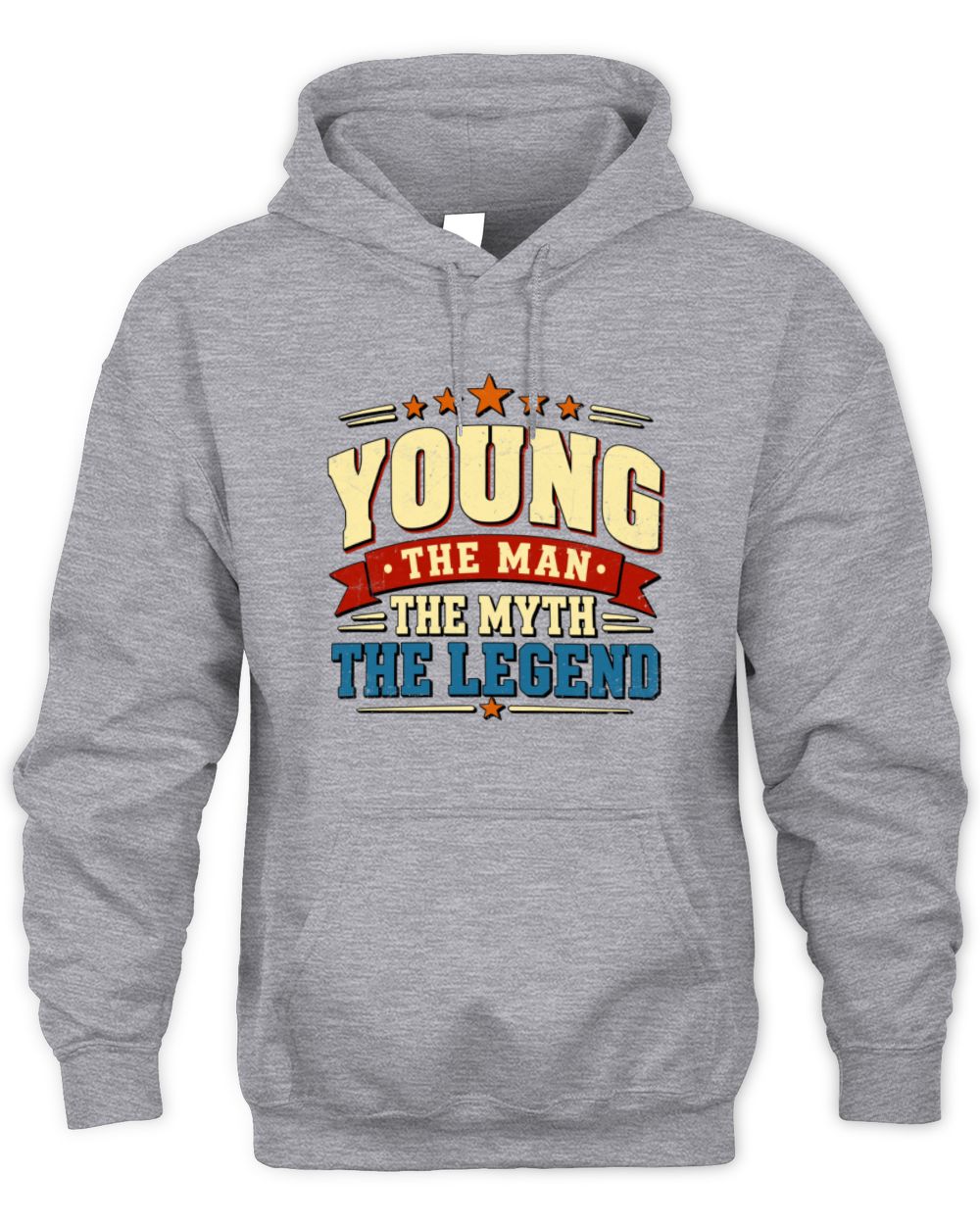 The Man The Myth The Legend Ribbon Vintage T-Shirt YOUNG M1-56 / Unisex Hoodie / sport grey