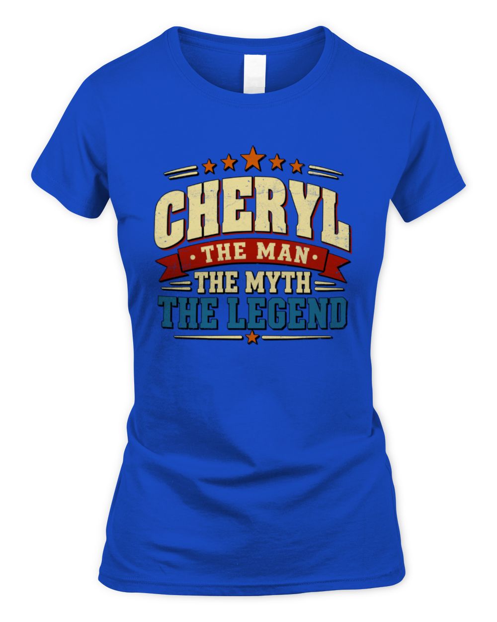 The Man The Myth The Legend Ribbon Vintage T-Shirt CHERYL M1-56 / Women's Standard T-Shirt / royal