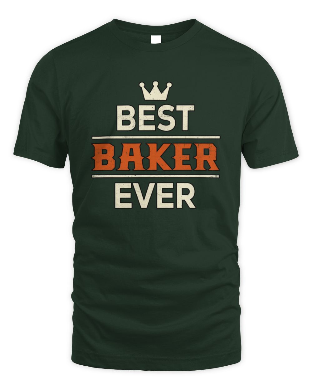 Best Your Name With Crown Shirt BAKER M1-59 / Unisex Standard T-Shirt / forest green