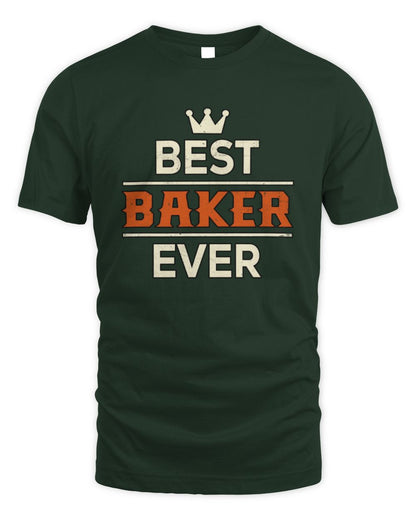 Best Your Name With Crown Shirt BAKER M1-59 / Unisex Standard T-Shirt / forest green