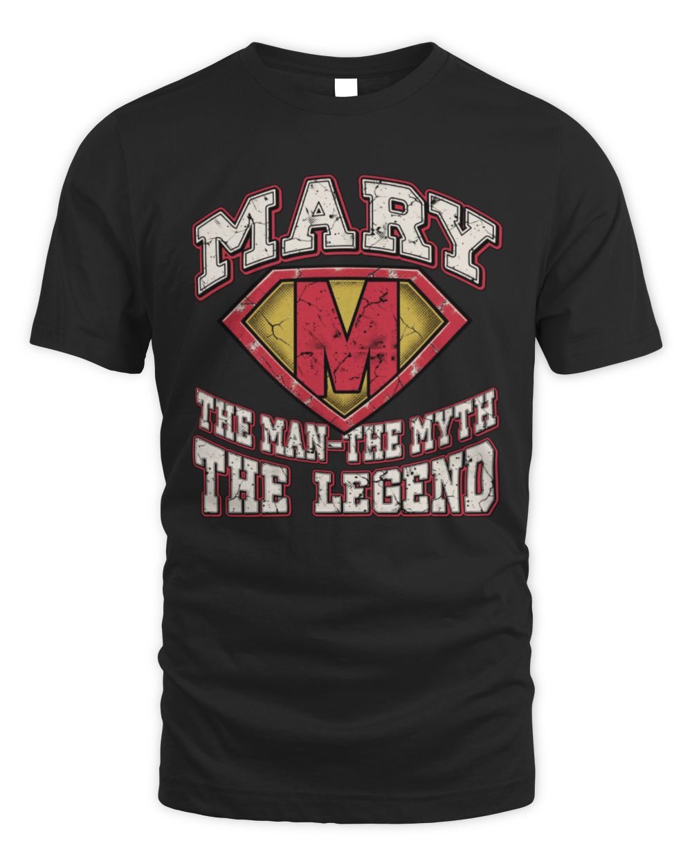 The Man The Myth The Legend Superman Graphic T-Shirt MARY M1-74 / Unisex Standard T-Shirt / black