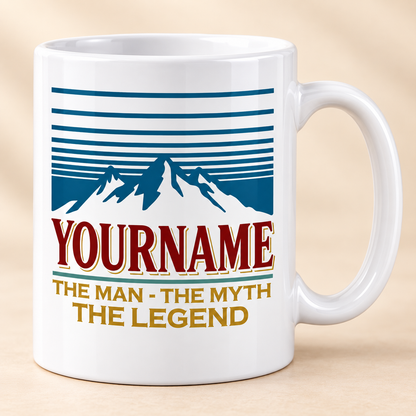 The Man The Myth The Legend Mountain Mug MG04