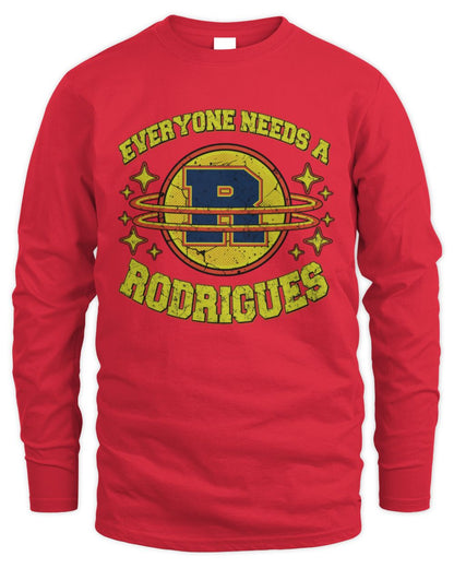 Everyone Needs a Your Name Shirt RODRIGUES M1-76 / Men's Long Sleeved T-Shirt / red