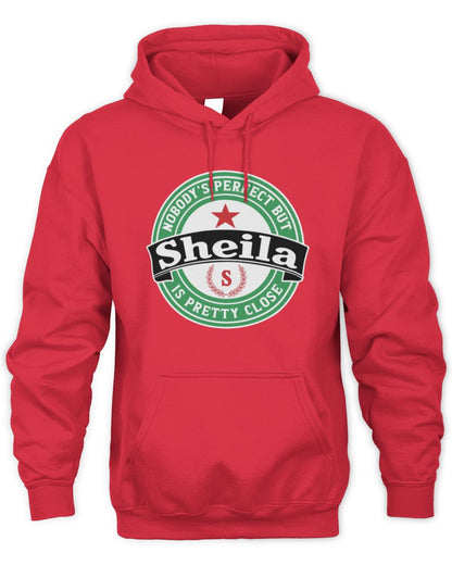 Nobody's Perfect But Your Name Is Pretty Close Heineken Beer T-Shirt SHEILA M1-S85 / Unisex Hoodie / red