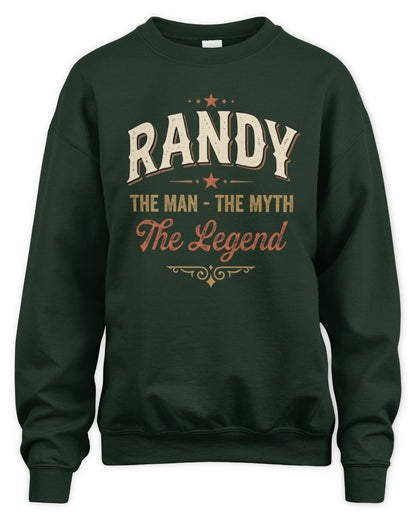 I'm Name I'm Not Rude I Just Have The Balls Funny T-Shirt RANDY M1-77 / Unisex Sweatshirt / forest green