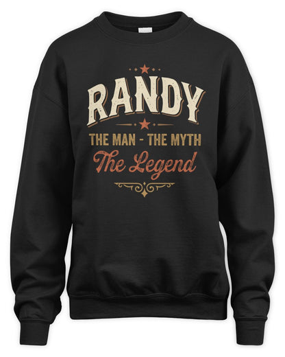 I'm Name I'm Not Rude I Just Have The Balls Funny T-Shirt RANDY M1-77 / Unisex Sweatshirt / black