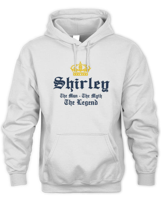 The Man The Myth The Legend Corona Beer T-Shirt SHIRLEY M1-S83 / Unisex Hoodie / white