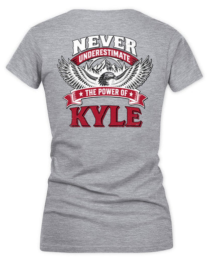 Never Underestimate Your Name Eagle Mountain Shirt KYLE M1-61 / Women's V-Neck T-Shirt / sport grey