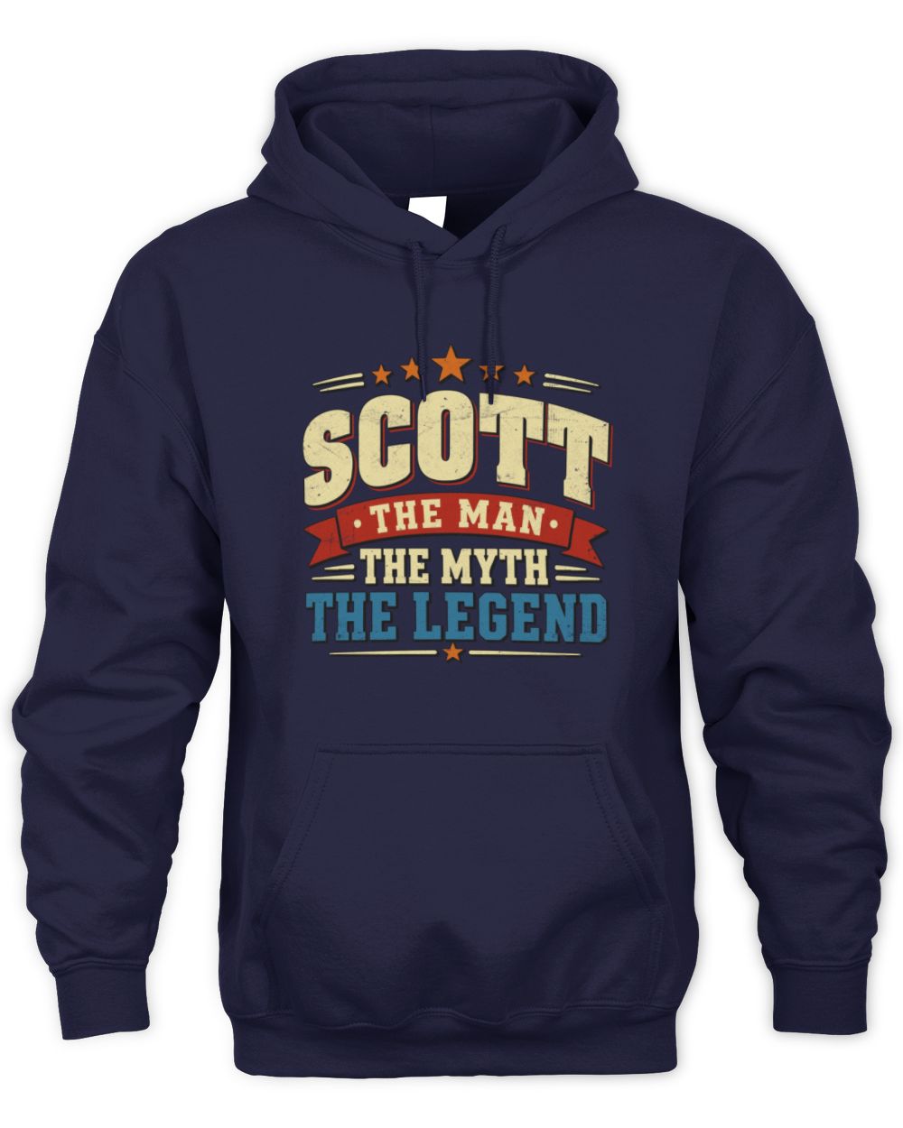 The Man The Myth The Legend Ribbon Vintage T-Shirt SCOTT M1-56 / Unisex Hoodie / navy