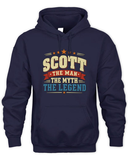 The Man The Myth The Legend Ribbon Vintage T-Shirt SCOTT M1-56 / Unisex Hoodie / navy