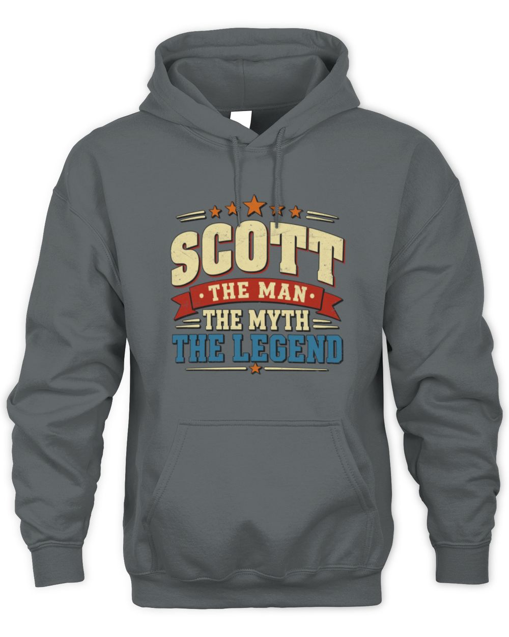 The Man The Myth The Legend Ribbon Vintage T-Shirt SCOTT M1-56 / Unisex Hoodie / charcoal