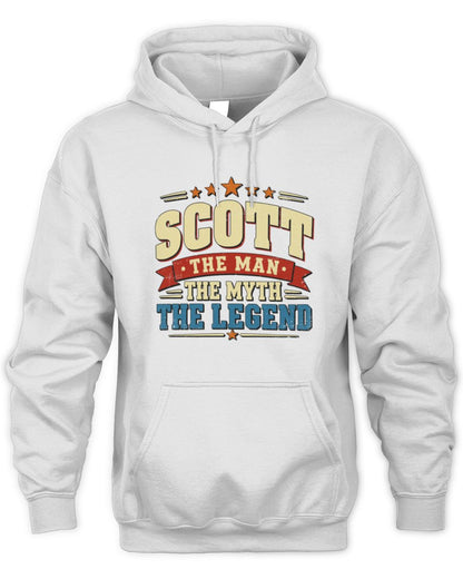 The Man The Myth The Legend Ribbon Vintage T-Shirt SCOTT M1-56 / Unisex Hoodie / white