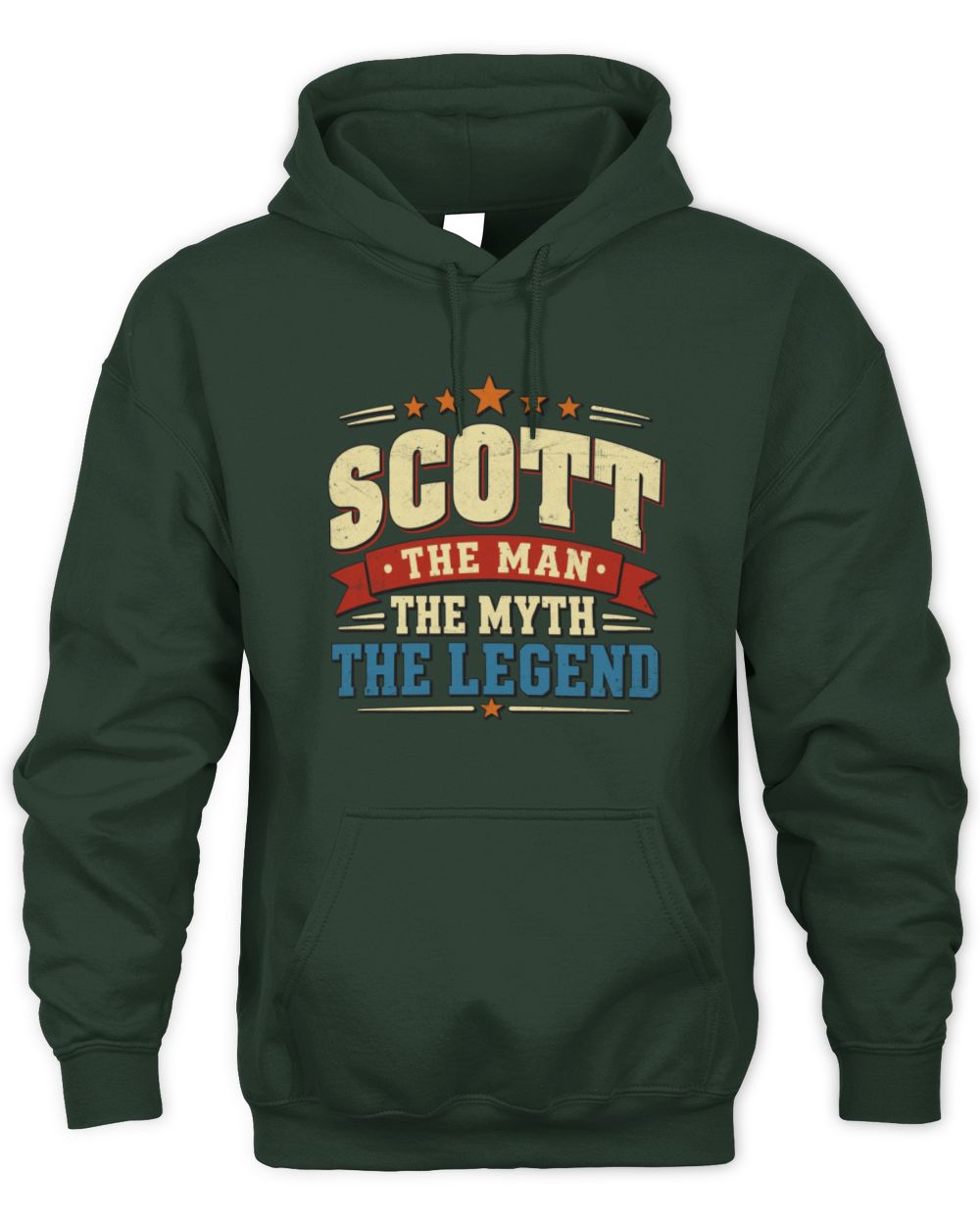 The Man The Myth The Legend Ribbon Vintage T-Shirt SCOTT M1-56 / Unisex Hoodie / forest green