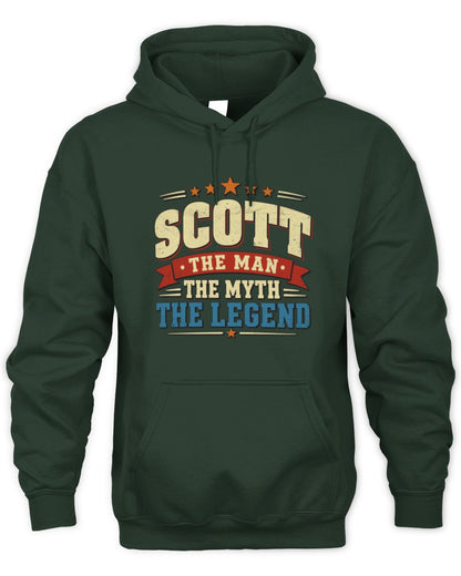 The Man The Myth The Legend Ribbon Vintage T-Shirt SCOTT M1-56 / Unisex Hoodie / forest green