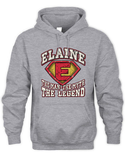 The Man The Myth The Legend Superman Graphic T-Shirt ELAINE M1-74 / Unisex Hoodie / sport grey