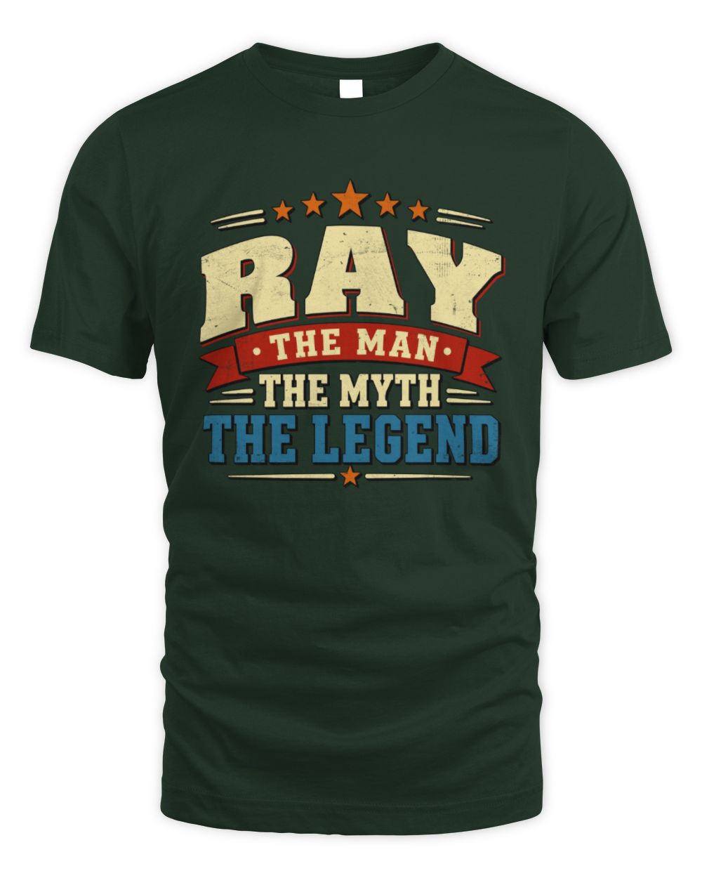 The Man The Myth The Legend Ribbon Vintage T-Shirt RAY M1-56 / Unisex Standard T-Shirt / forest green
