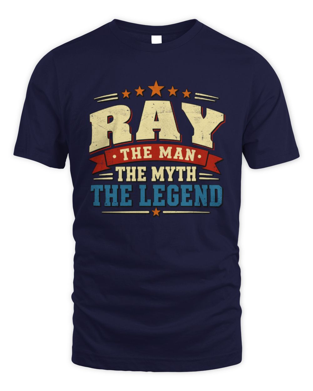 The Man The Myth The Legend Ribbon Vintage T-Shirt RAY M1-56 / Unisex Standard T-Shirt / navy