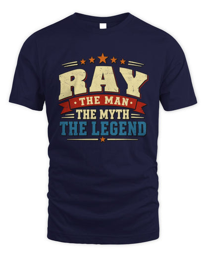 The Man The Myth The Legend Ribbon Vintage T-Shirt RAY M1-56 / Unisex Standard T-Shirt / navy