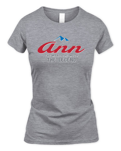 The Man The Myth The Legend Coors Light Beer T-Shirt ANN M1-S84 / Women's Standard T-Shirt / sport grey
