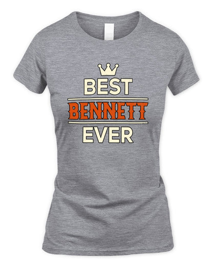 Best Your Name With Crown Shirt BENNETT M1-59 / Women's Standard T-Shirt / sport grey