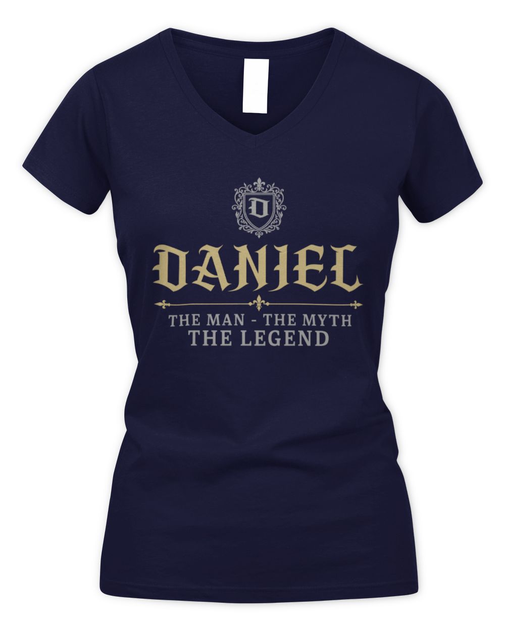 The Man The Myth The Legend Western Shirt DANIEL M1-78 / Women's V-Neck T-Shirt / navy
