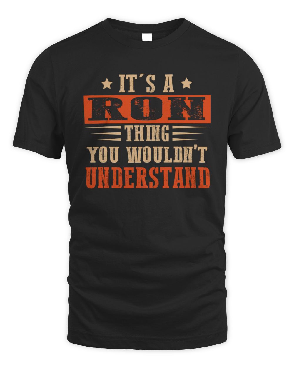 It's a Name Thing Personalized Funny Shirt RON M1-51 / Unisex Standard T-Shirt / black