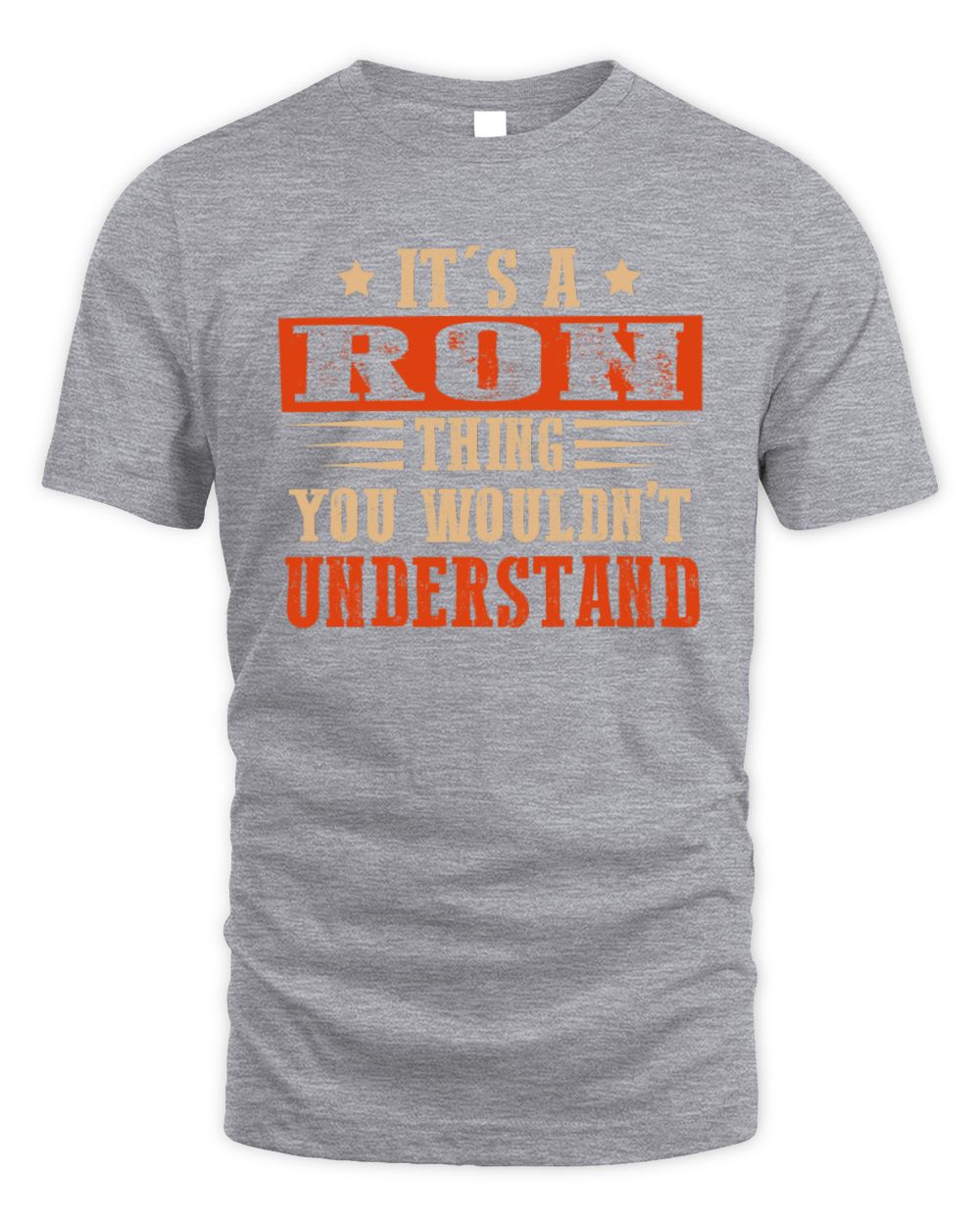 It's a Name Thing Personalized Funny Shirt RON M1-51 / Unisex Standard T-Shirt / sport grey