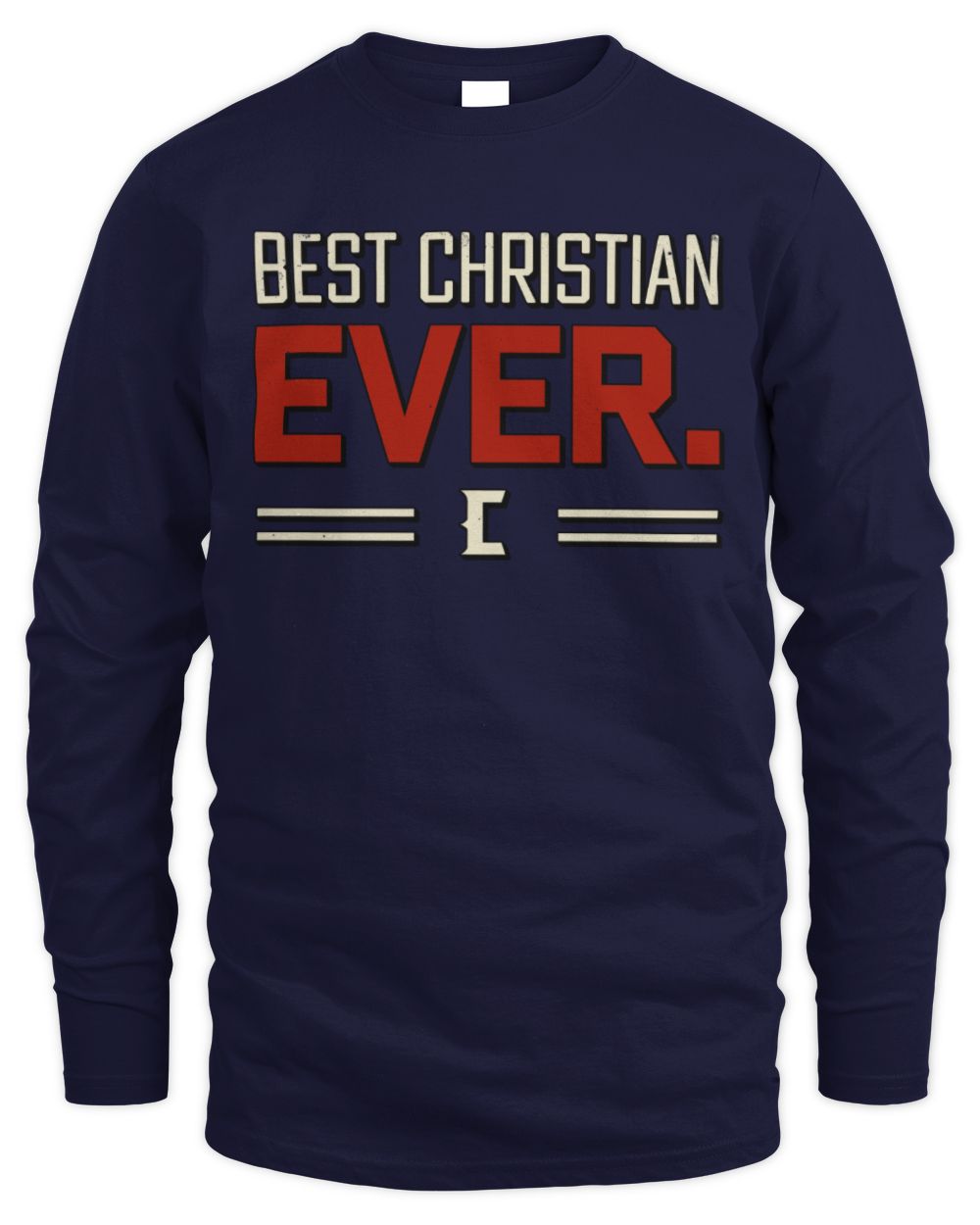 Best Your Name Ever Cool Shirt CHRISTIAN M1-58 / Men's Long Sleeved T-Shirt / navy
