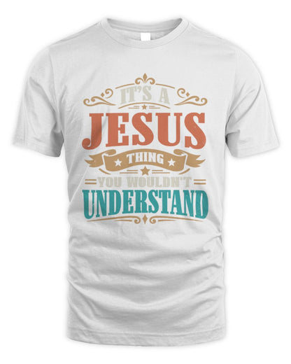 It’s a Name Thing Personalized Retro T-Shirt JESUS M1-47 / Unisex Standard T-Shirt / white