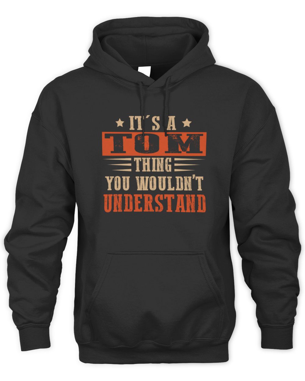 It's a Name Thing Personalized Funny Shirt TOM M1-51 / Unisex Hoodie / black