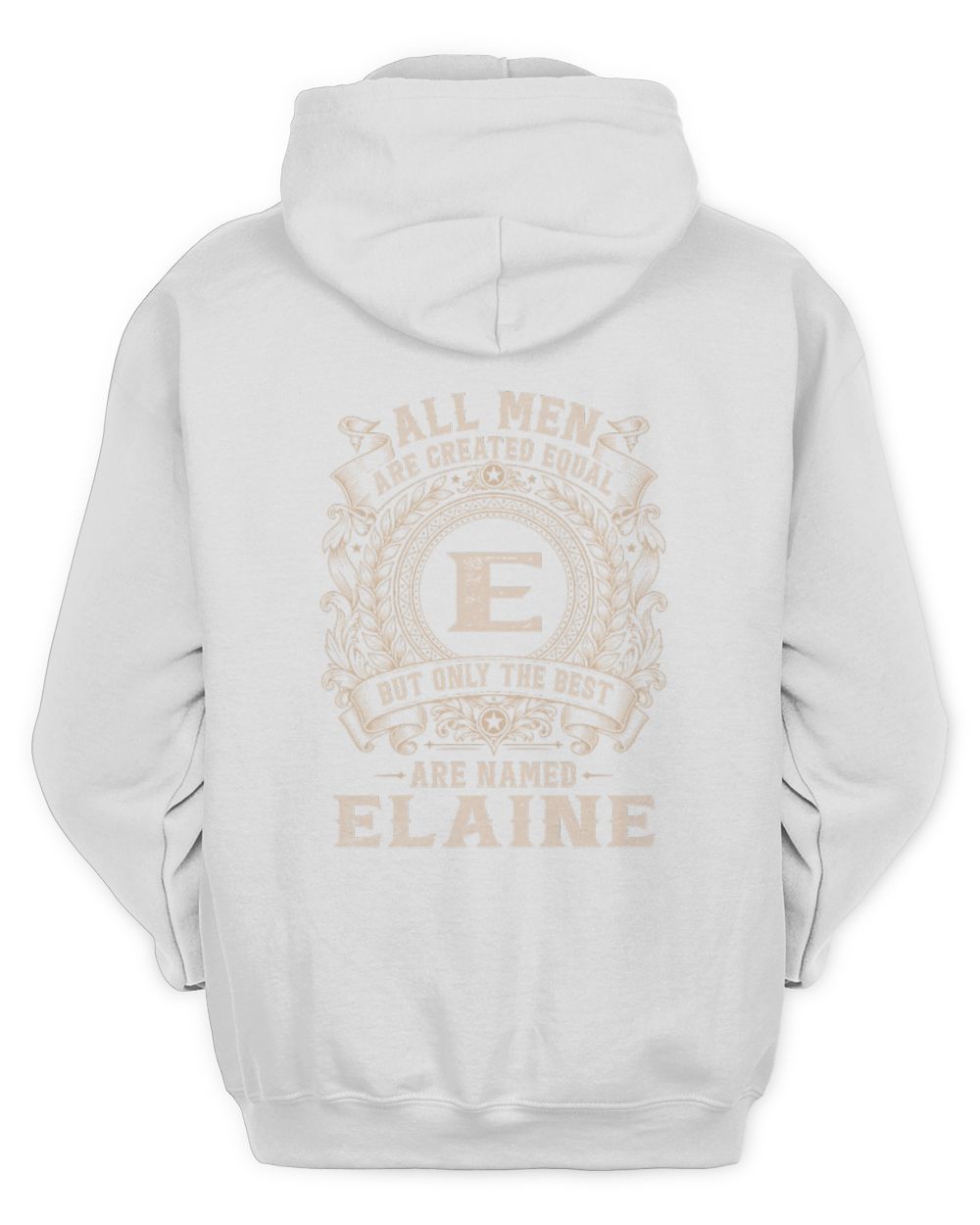All Men Are Created Equal Cool Logo Shirt ELAINE M1-60 / Unisex Hoodie / white