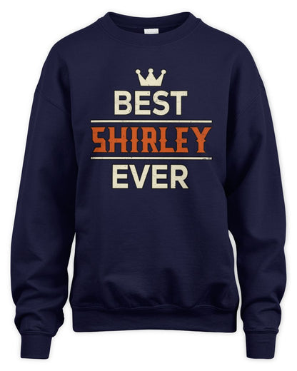 Best Your Name With Crown Shirt SHIRLEY M1-59 / Unisex Sweatshirt / navy