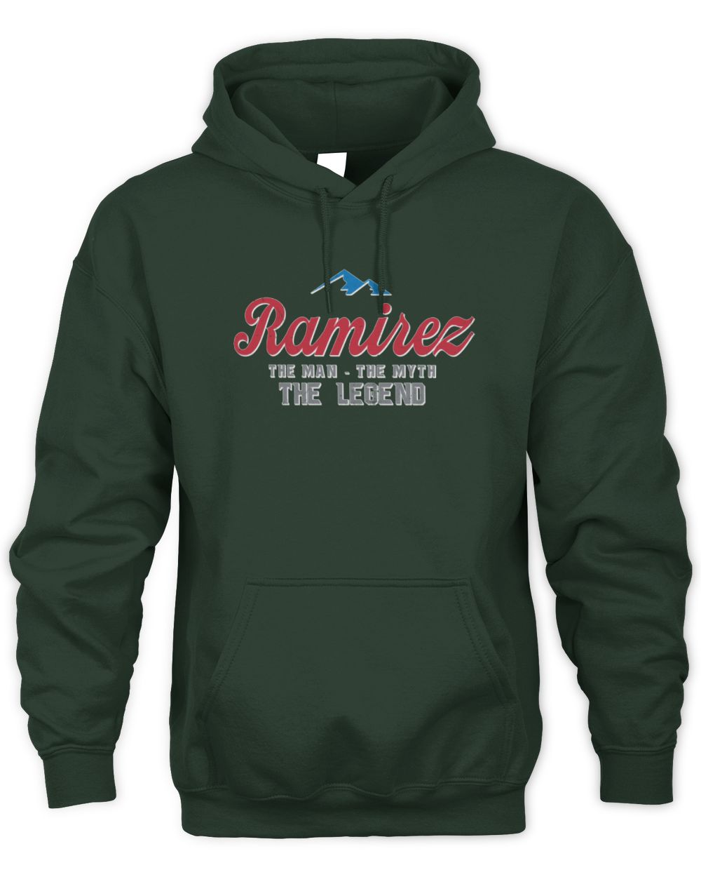 The Man The Myth The Legend Coors Light Beer T-Shirt RAMIREZ M1-S84 / Unisex Hoodie / forest green