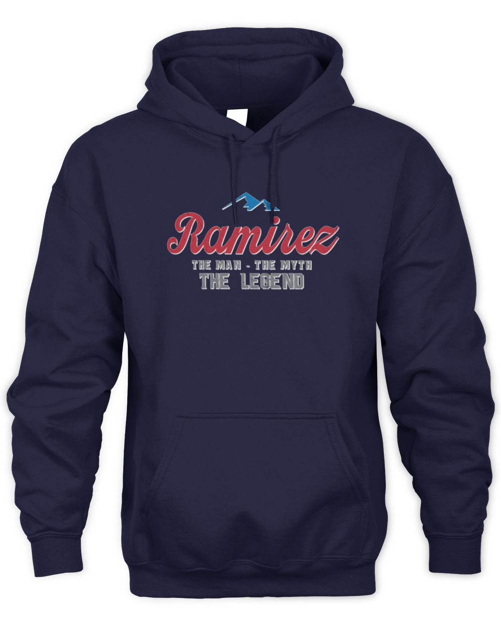 The Man The Myth The Legend Coors Light Beer T-Shirt RAMIREZ M1-S84 / Unisex Hoodie / navy
