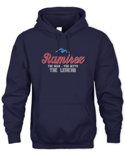 The Man The Myth The Legend Coors Light Beer T-Shirt RAMIREZ M1-S84 / Unisex Hoodie / navy