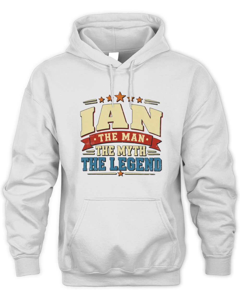 The Man The Myth The Legend Ribbon Vintage T-Shirt IAN M1-56 / Unisex Hoodie / white