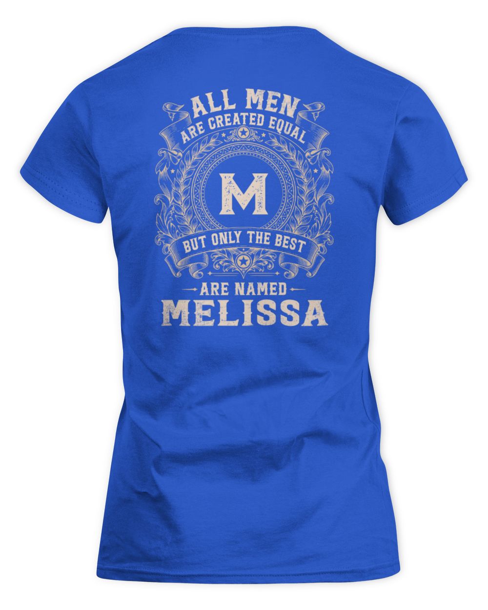 All Men Are Created Equal Cool Logo Shirt MELISSA M1-60 / Women's Standard T-Shirt / royal