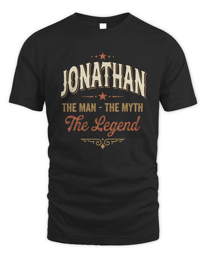 I'm Name I'm Not Rude I Just Have The Balls Funny T-Shirt JONATHAN M1-77 / Unisex Standard T-Shirt / black