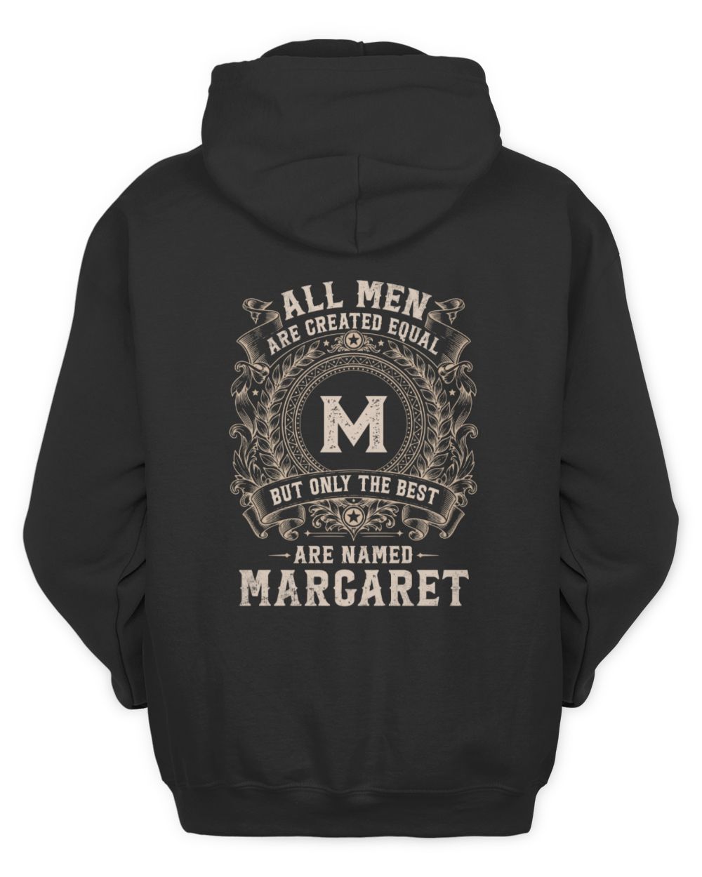 All Men Are Created Equal Cool Logo Shirt MARGARET M1-60 / Unisex Hoodie / black