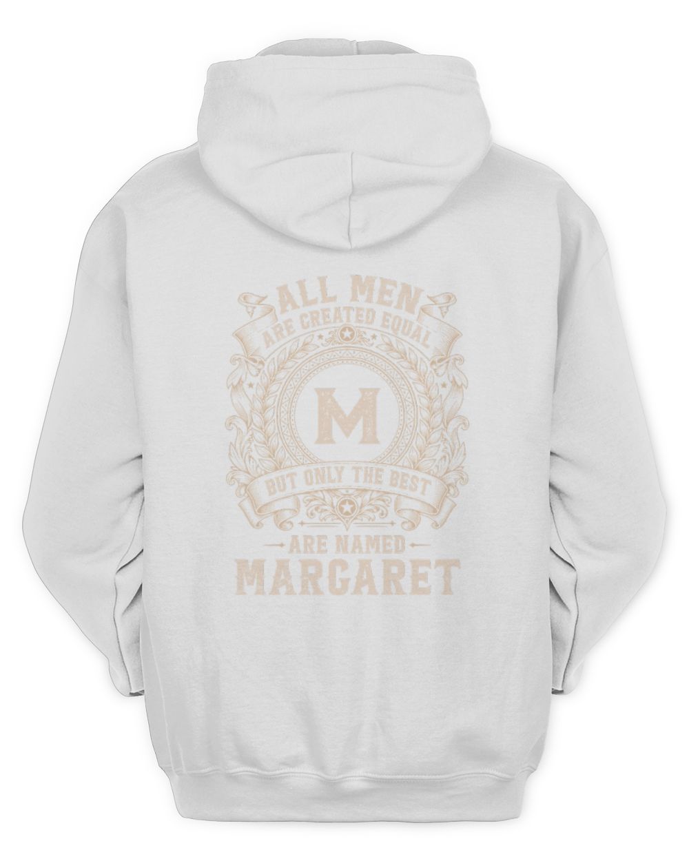 All Men Are Created Equal Cool Logo Shirt MARGARET M1-60 / Unisex Hoodie / white